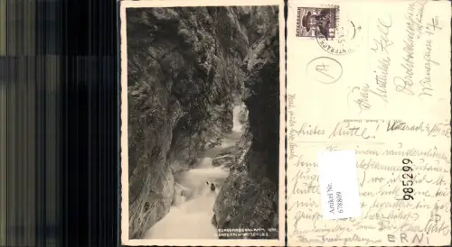 678809 Burggrabenklamm b. Attersee Unterach pub Brandt