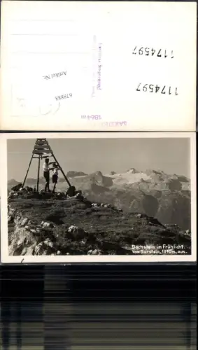 678888 Dachstein v. Sarstein b. Goisern Vater Sohn Gipfel