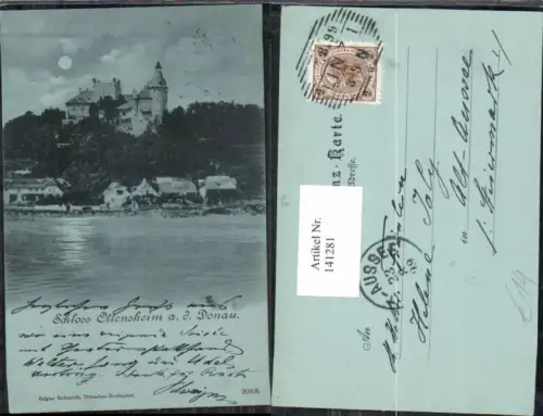 141281,Mond Litho Ottensheim bei Linz a.d. Donau 1898