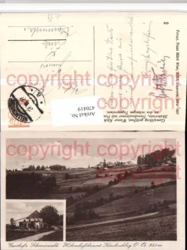 470419,Kirchschlag b. Linz Totale Gasthof Schauerwald Mehrbildkarte