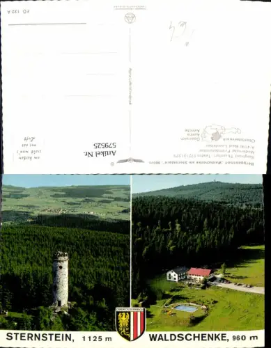 579525,Mehrbild Ak Bad Leonfelden Sternstein Waldschenke pub Alpine Luftbild