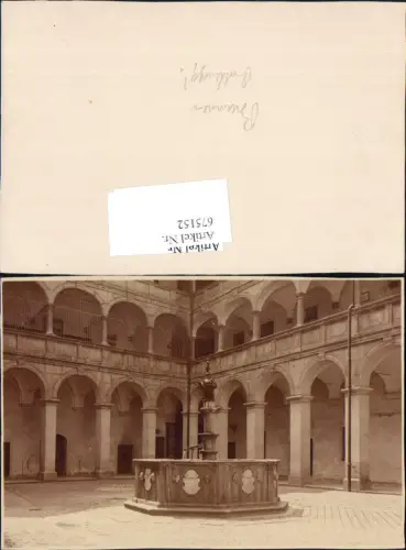 675152,Foto-AK Brunnen Linz an der Donau Landhaus