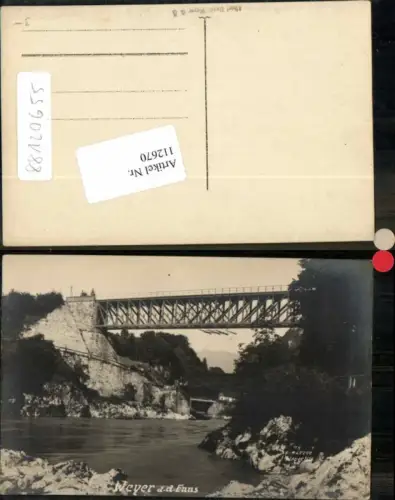 112670,Seltene FotoAK Weyer a.d. Enns Brücke 1905 pub Harrer