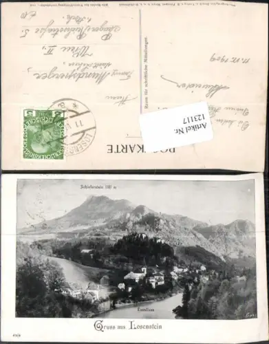 123117,Gruss aus Losenstein a.d. Enns 1900