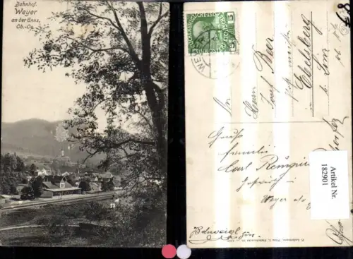 182901,Weyer a. d. Enns Ansicht Bahnhof Eisenbahn