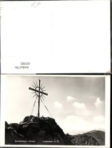 182982,Losenstein Schieferstein Kreuz Gipfelkreuz