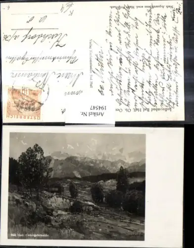 194547,Künstler AK Fritz Lach Bad Hall Gebirgsfernsicht