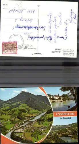 209184,Losenstein im Ennstal Totale Mehrbildkarte pub Alpine Luftbild 72152