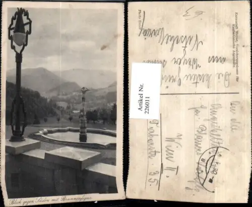 226011,Weyer Blick geg. Süden m. Brunnenfigur