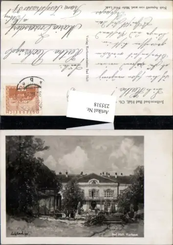 235318,Künstler AK Fritz Lach Bad Hall Jodbrombad Kurhaus