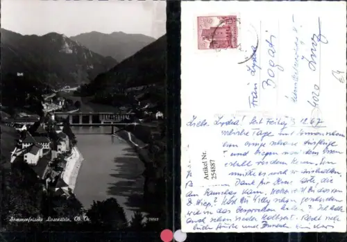 254887,Losenstein Totale Brücke Wasserkraftwerk