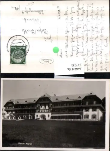 277723,Weyer Markt Genesungsheim Kurhaus pub Carl Harrer