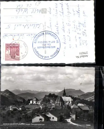 279231,Maria Neustift Totale geg. Sengsengebirge Bergkulisse