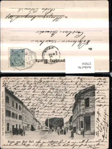 279241,Gruß aus Bad Hall Hauptplatz Straßenansicht