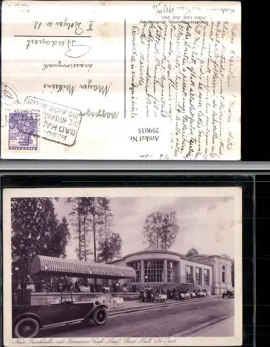 299035,Bad Hall Trinkhalle m. Terrassen-Cafe Lauf Automobil Oldtimer