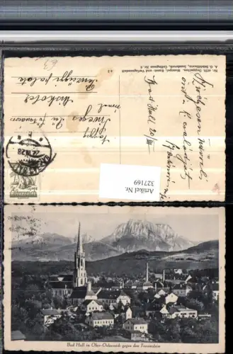 327169,Bad Hall Totale geg. Traunstein Bergkulisse