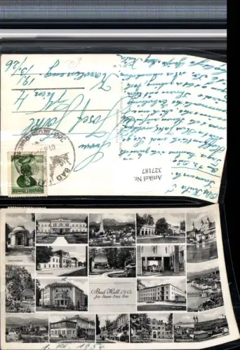 327187,Bad Hall Totale Kurhaus Kurpark Trinkhalle Hauptplatz Quelle Sonnenheim Mehrbildkarte