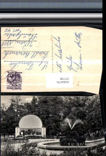 327198,Bad Hall Kurpark Musikpavillon Springbrunnen