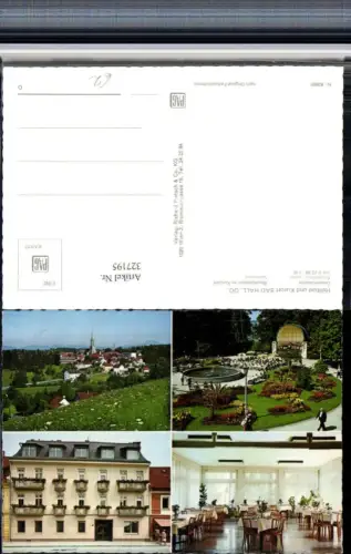 327195,Bad Hall Totale Musikpavillon Kurpension Speisesaal Mehrbildkarte