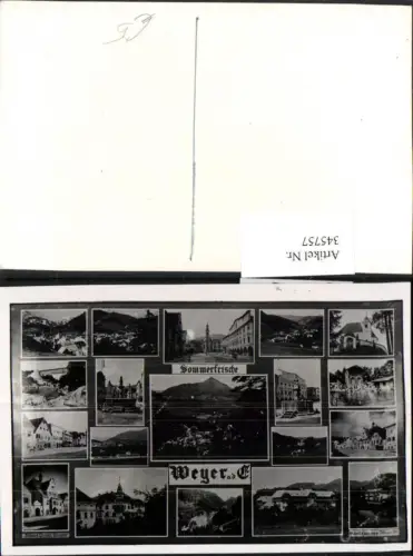345757,Weyer Totale Straßenansicht Brunnen Brücke Mehrbildkarte