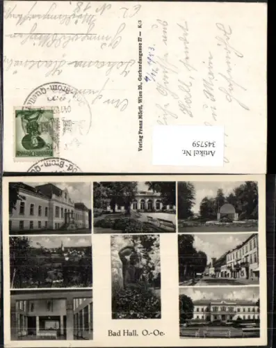 345759,Bad Hall Totale Kurhaus Mehrbildkarte