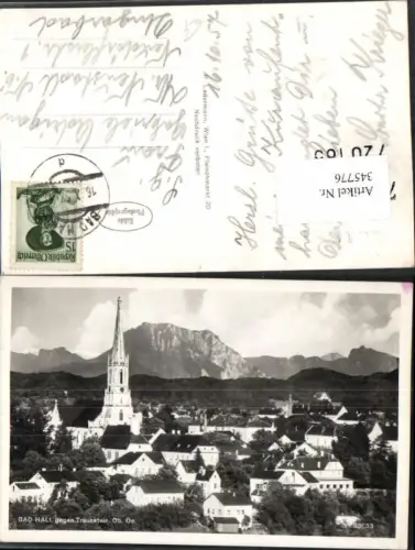 345776,Bad Hall Totale geg. Traunstein Bergkulisse