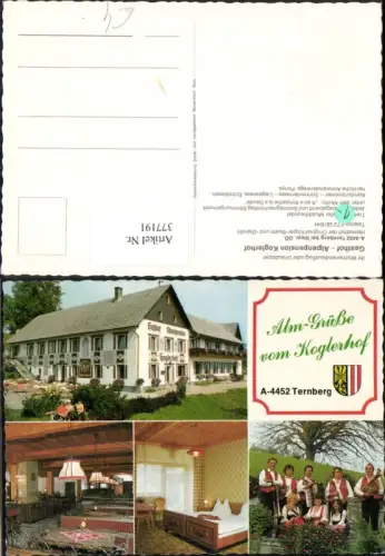 377191,Ternberg b. Steyr Gasthof Alpenpension Koglerhof Mehrbildkarte