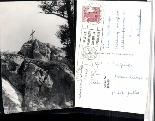484619,Schieferstein b. Losenstein Felsen Kreuz