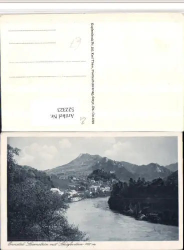 522323,Ennstal Losenstein Totale m. Schieferstein Bergkulisse