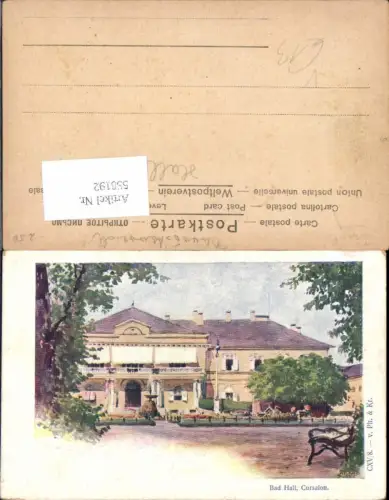 558192,tolle Lithographie Philipp e Kramer CXVeuro8 Bad Hall b. Steyr Kursalon