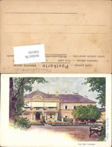 558193,tolle Lithographie Philipp e Kramer CXVeuro8 Bad Hall b. Steyr Kursalon