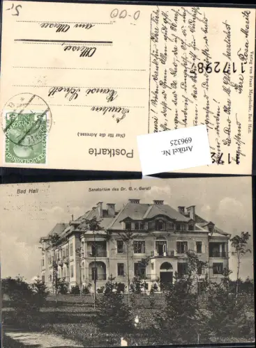 696325 Bad Hall bei Steyr Sanatorium Dr. Gerstl gel Attersee