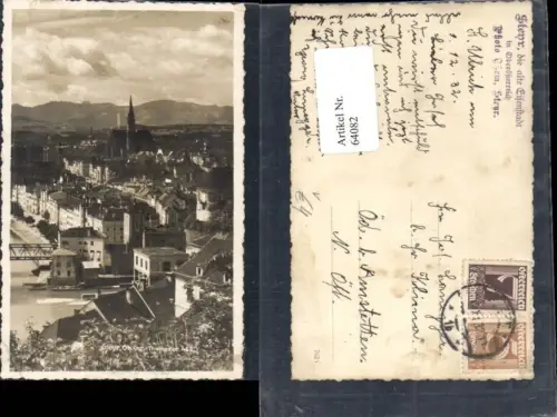 64082,Steyr a.d. Enns Ortsansicht Foto AK pub Foto Them Steyr