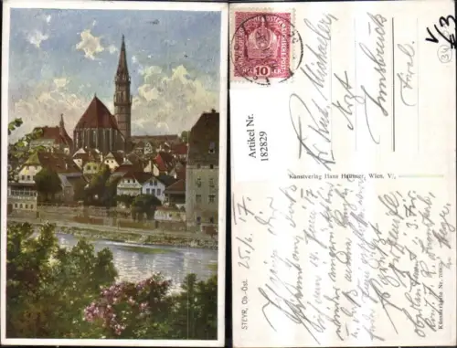 182829,Steyr Künstler Ak pub Hans Hausner 7008euro5