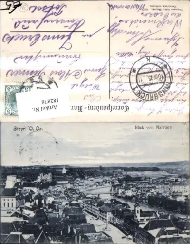 182878,Steyr Blick v. Pfarrturm