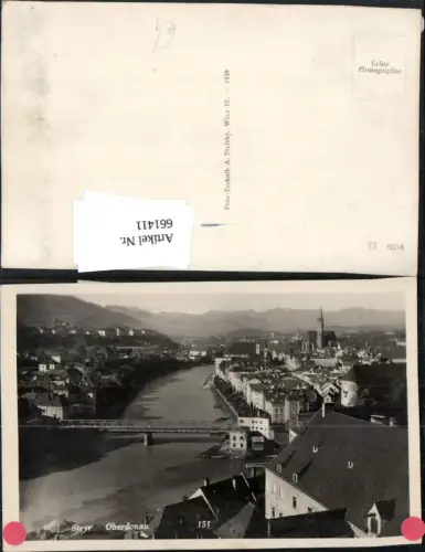 661411,Foto Ak Steyr Oberdonau Ansicht Brücke