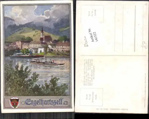 141522,Dt. Schulverein 439 Engelhartszell Engelszell Dampfer a.d. Donau