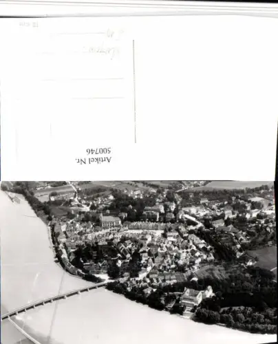 500746,Schärding am Inn Totale Brücke Fliegeraufnahme