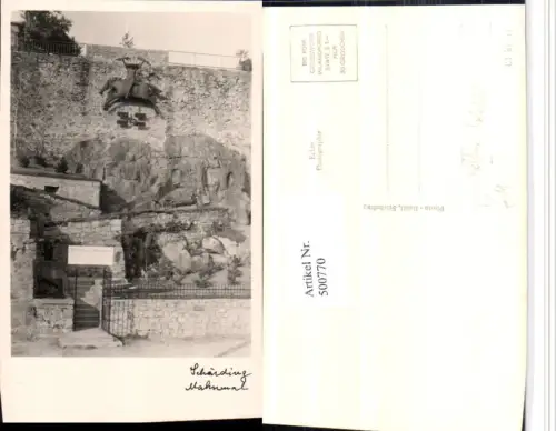 500770,Seltene Foto AK Schärding Mahnmal pub Foto Baldi