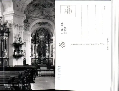 522786,Stiftskirche Kirche Engelszell b. Engelhartszell Innenansicht