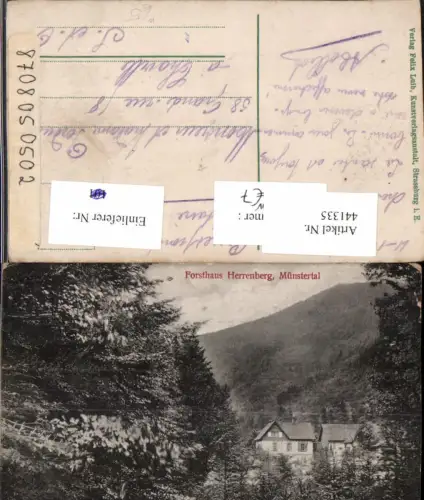 441335,Münstertal Forsthaus Herrenberg