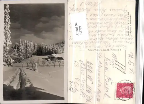 515779,Grübelweg Rinken im Schwarzwald b. Hinterzarten Winterbild