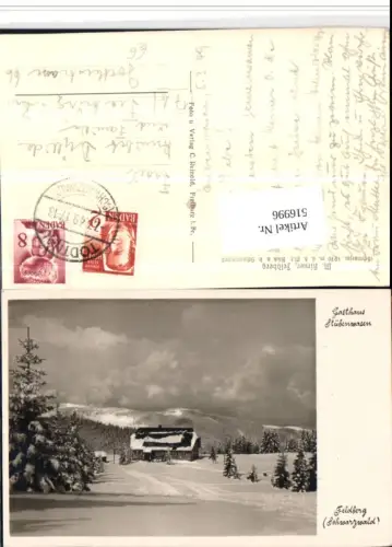 516996,Feldberg im Schwarzwald Gasthaus Stübenwasen Winterbild