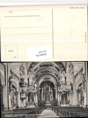 517137,St. Peter im Schwarzwald Klosterkirche Kirche Innenansicht