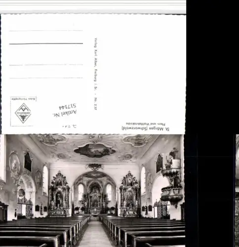 517144,St. Märgen im Schwarzwald Kirche Innenansicht