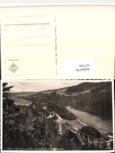 517159,Höllental m. Ravennabrücke Brücke im Schwarzwald b. Breitnau