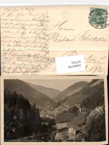 517161,Schwarzwald Höllsteig im Höllental b. Breitnau Viadukt Brücke