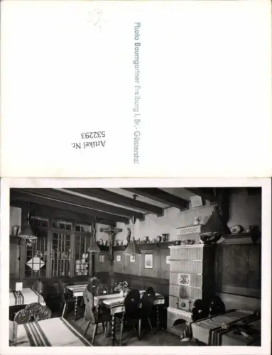 532293,Photograph E. Baumgartner Freiburg im Breisgau Gasthaus Kachelofen Ofen
