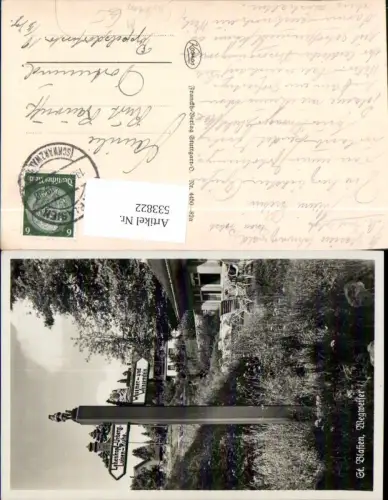 533822,St. Blasien im Schwarzwald Wegweiser b. Gasthaus