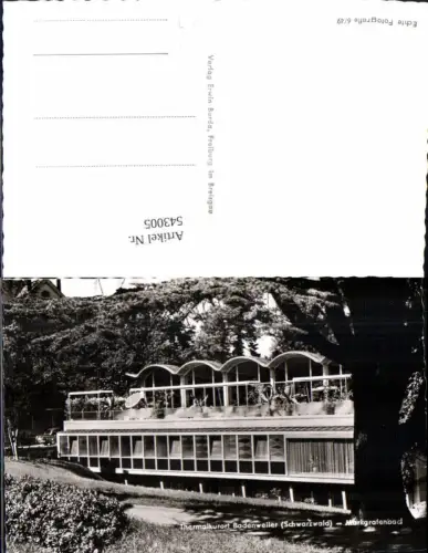 543005,Foto Ak Badenweiler Schwarzwald Markgrafenbad